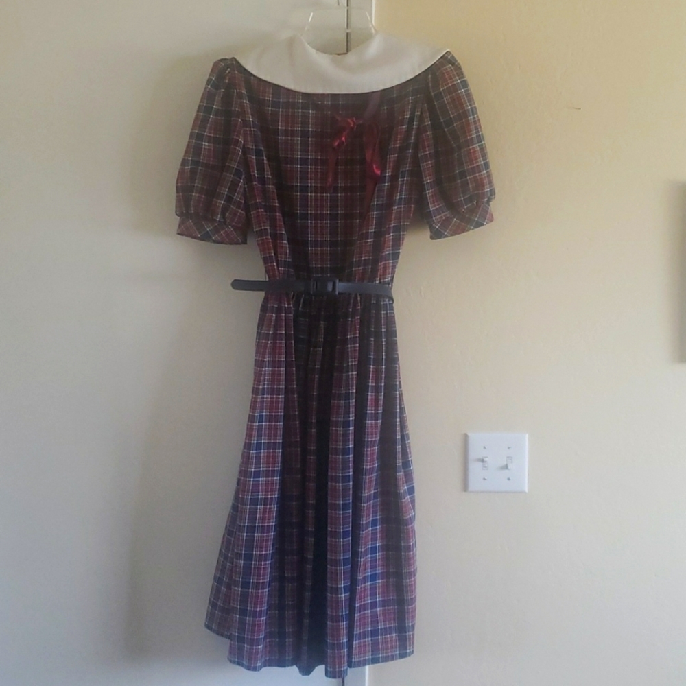 Vintage plaid dress